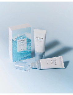 SKIN1004 Madagascar Centella Hyalu-Cica Water-Fit Sun Serum SPF50+ i tub för dagligt solskydd 2