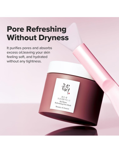 Beauty of Joseon Red Bean Pore Mask som rengör porer och absorberar överflödig olja utan att torka ut huden
