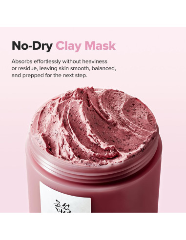 Beauty of Joseon Red Bean Pore Mask med mjuk och icke uttorkande formula som lämnar huden balanserad