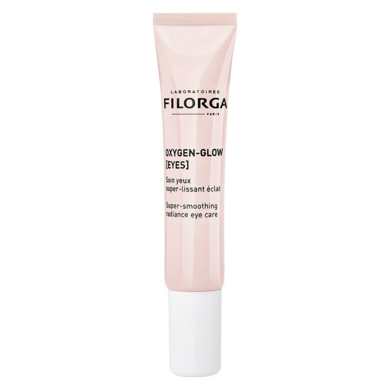 Filorga Oxygen-Glow Eyes 15 ml ögonkräm för lyster och slätare hud runt ögonen i rosa tubförpackning