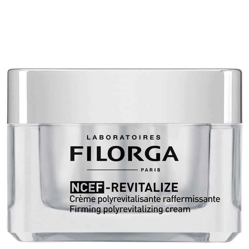 Filorga NCEF-Revitalize ansiktskräm anti-age i glasburk med silverlock, återfuktande och uppstramande hudvård